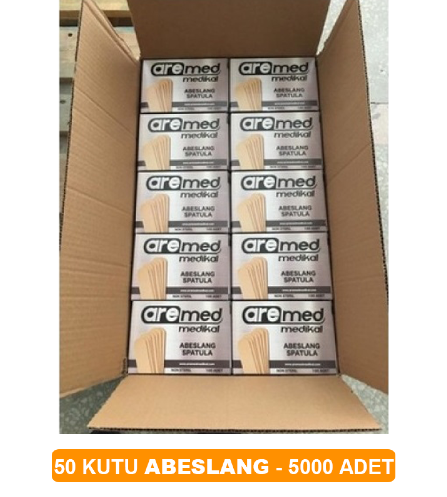 Abeslang Spatula Tahta Dil Basacağı 1 Koli Toptan