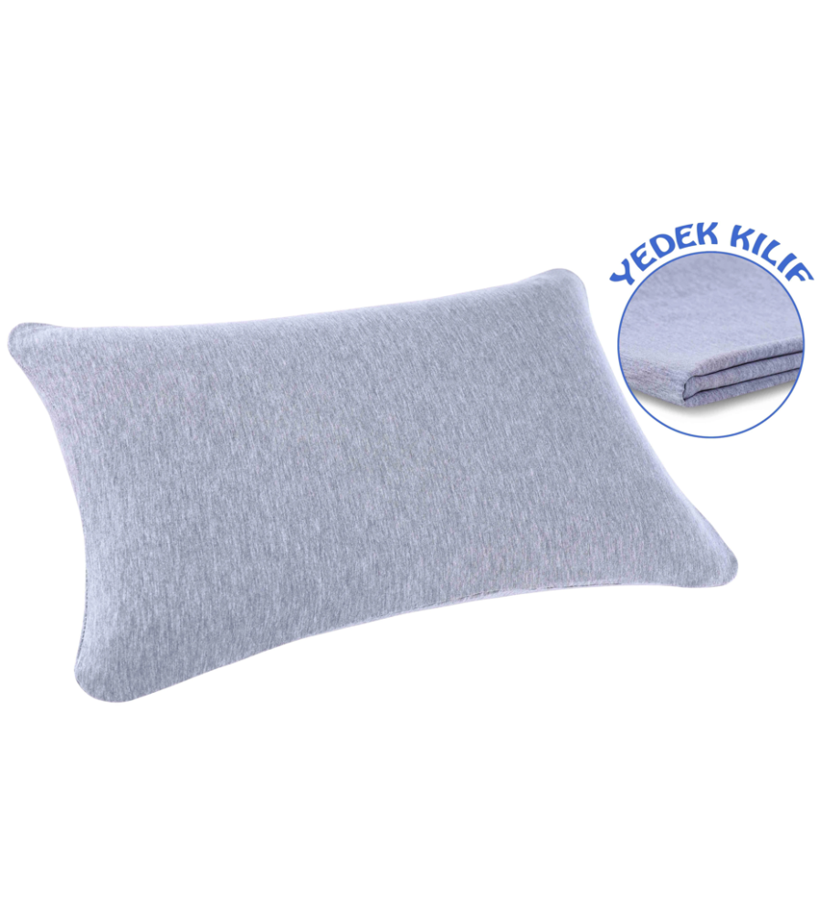 Viscotex Ortopedik Bebek Yastığı, 50x32x6 cm, Bebek Kafa Yastığı, Visco Hafızalı, Beyaz