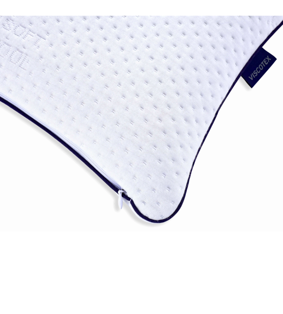 Viscotex Ortopedik Bebek Yastığı, 50x32x6 cm, Bebek Kafa Yastığı, Visco Hafızalı, Beyaz